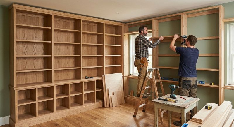 Built In Bookshelves Installation in Greensboro, NC