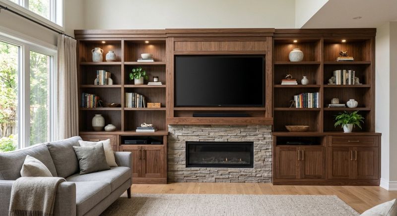 Built In Tv Cabinetry in Greensboro, NC