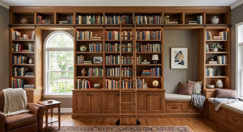 Custom Bookshelves Installation in Woodbridge, VA