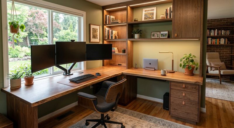 Built In Desk Installation in Woodbridge, VA