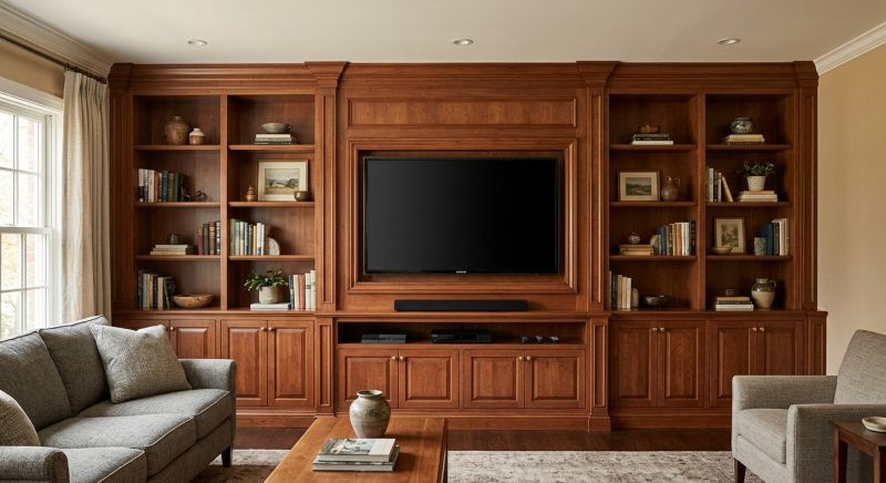 Built In Tv Cabinetry in Woodbridge, VA