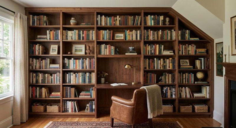 Custom Bookshelves Installation in Woodbridge, VA