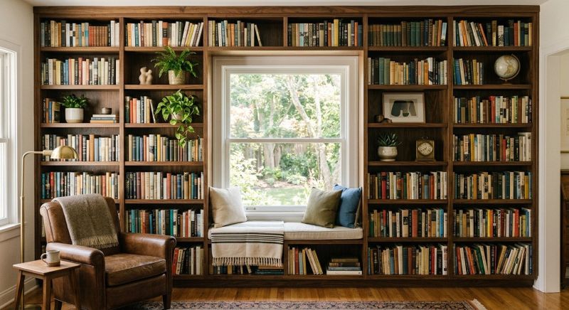 Custom Bookshelves Installation in Alexandria, VA