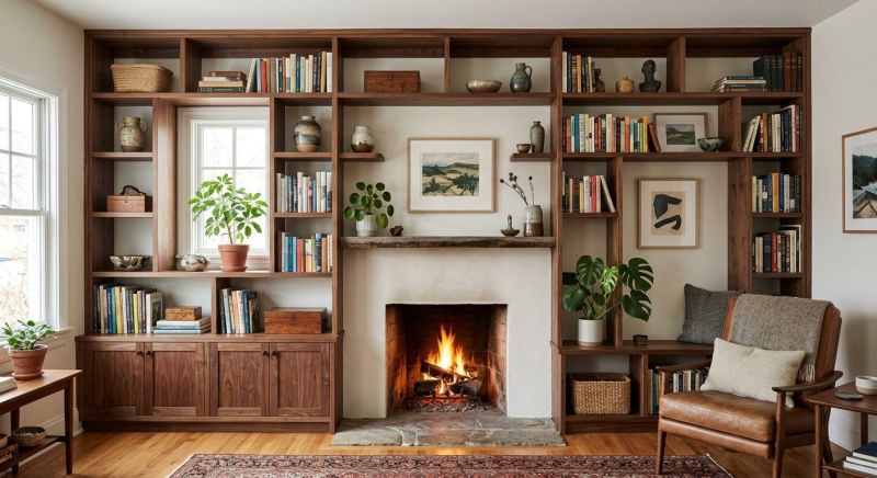 Fireplace Cabinet Installation in Woodbridge, VA