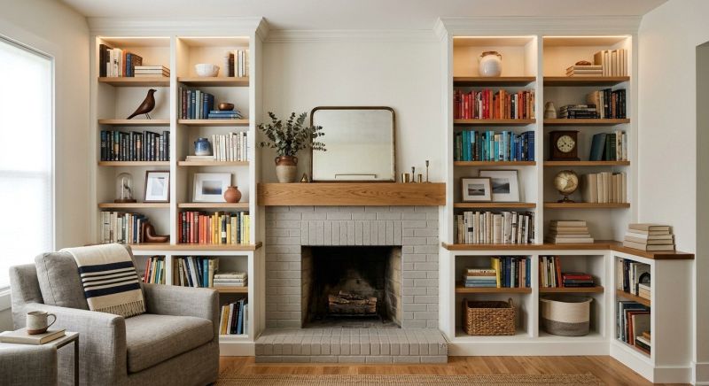 Fireplace Shelves Installation in Frederick, MD